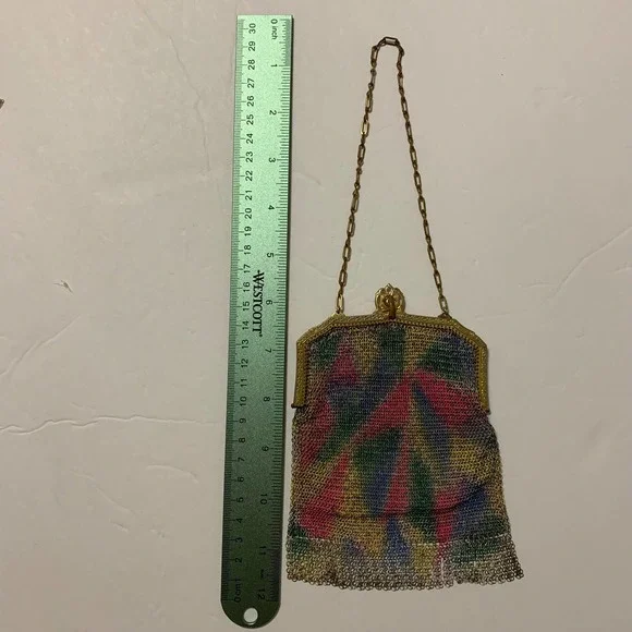 Whiting and Davis Vintage c.20's/30's Mesh Handbag - Picture 9 of 12